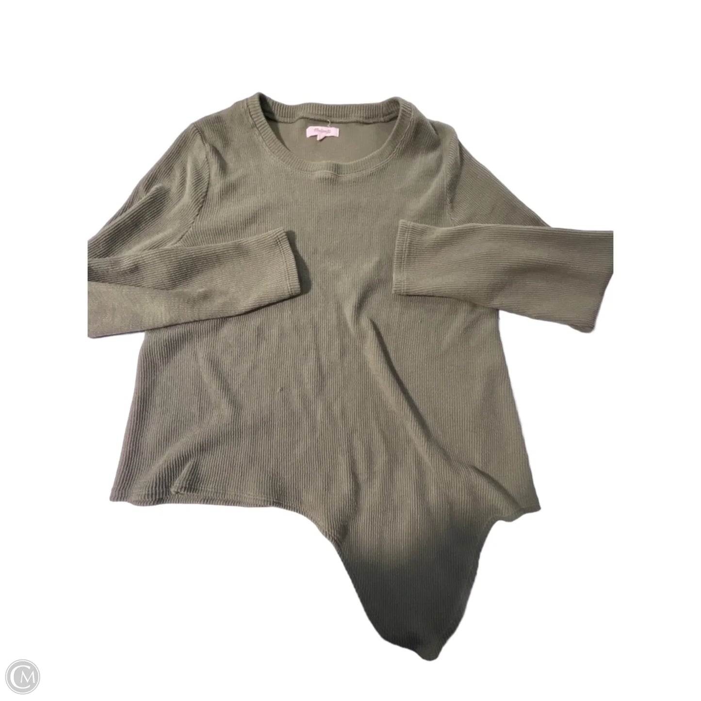 Top Long Sleeve By Madewell In Green, Size: L