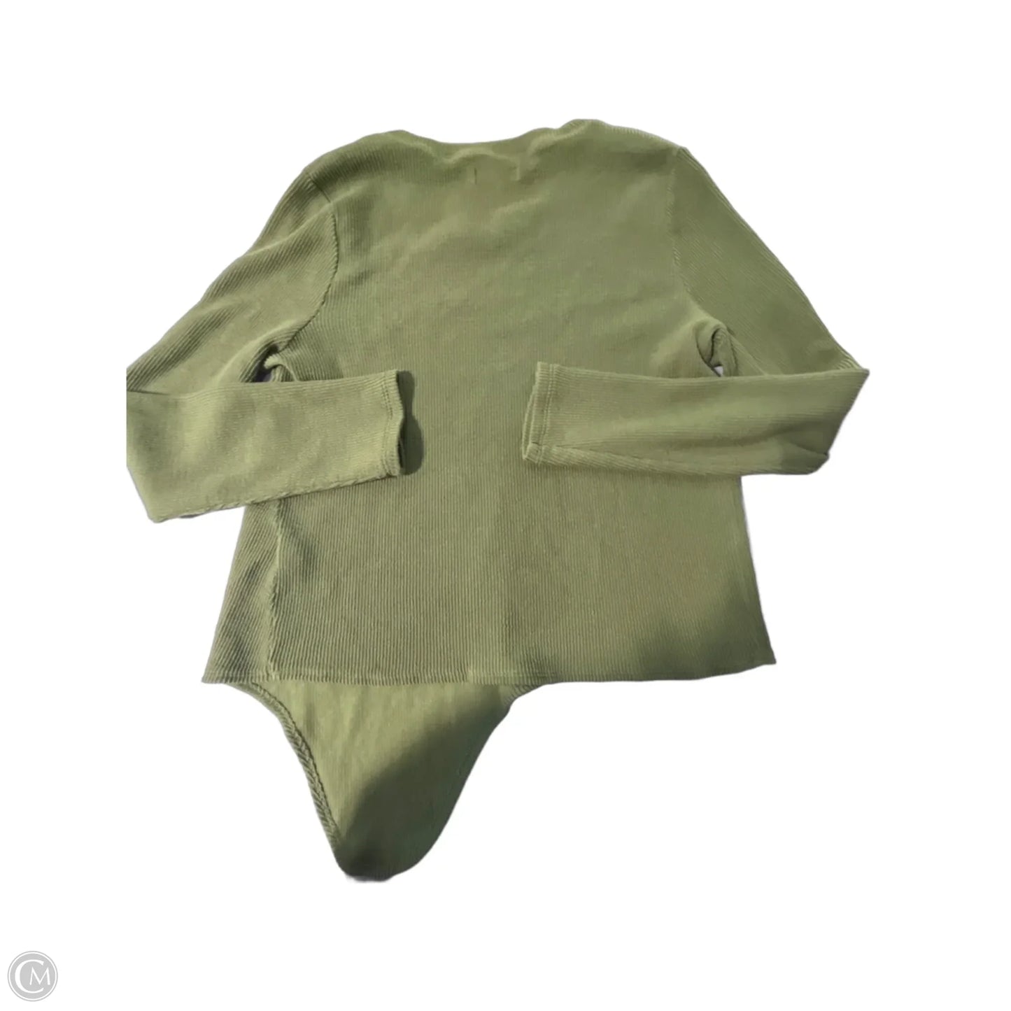 Top Long Sleeve By Madewell In Green, Size: L