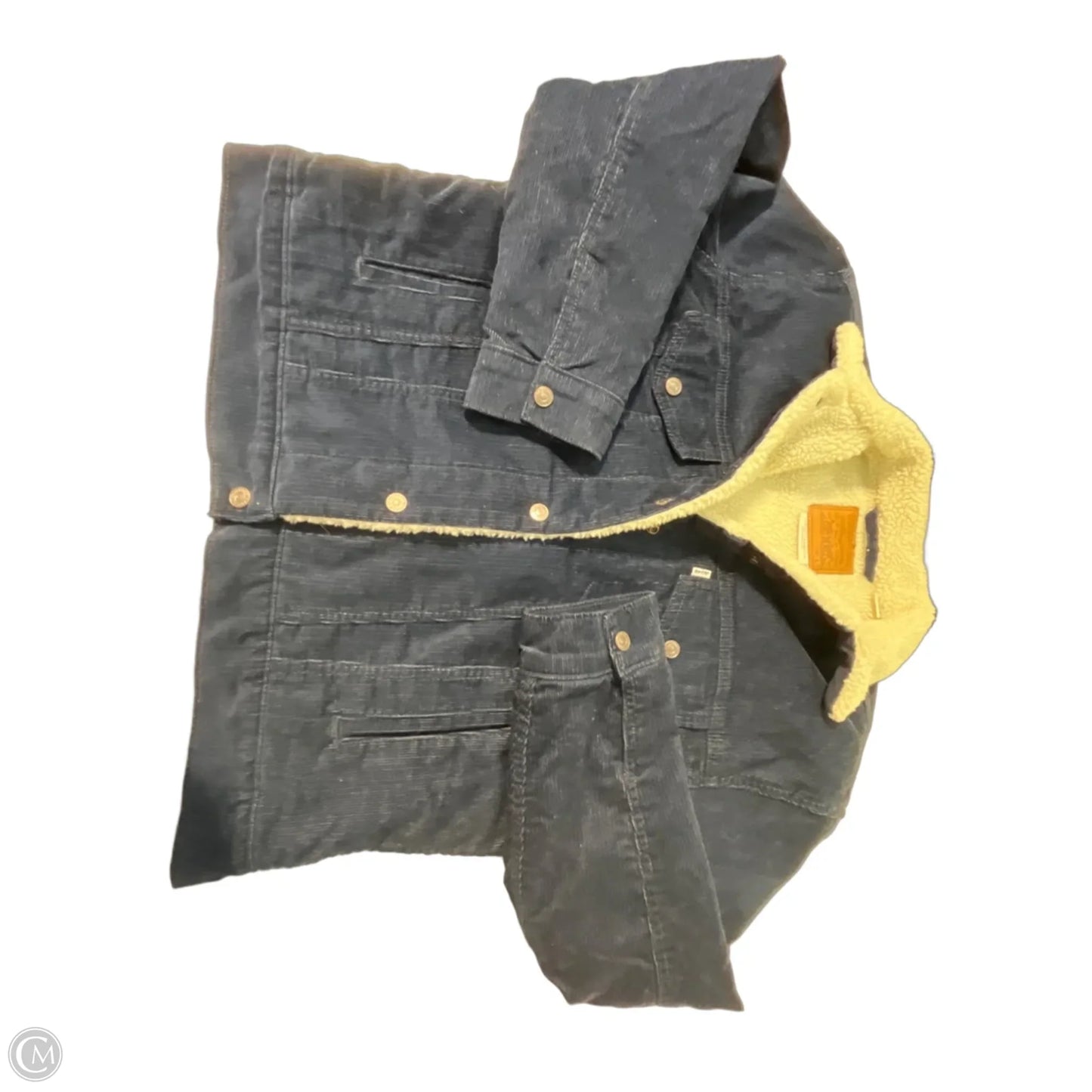 Jacket Denim By Levis In Blue Denim, Size: L