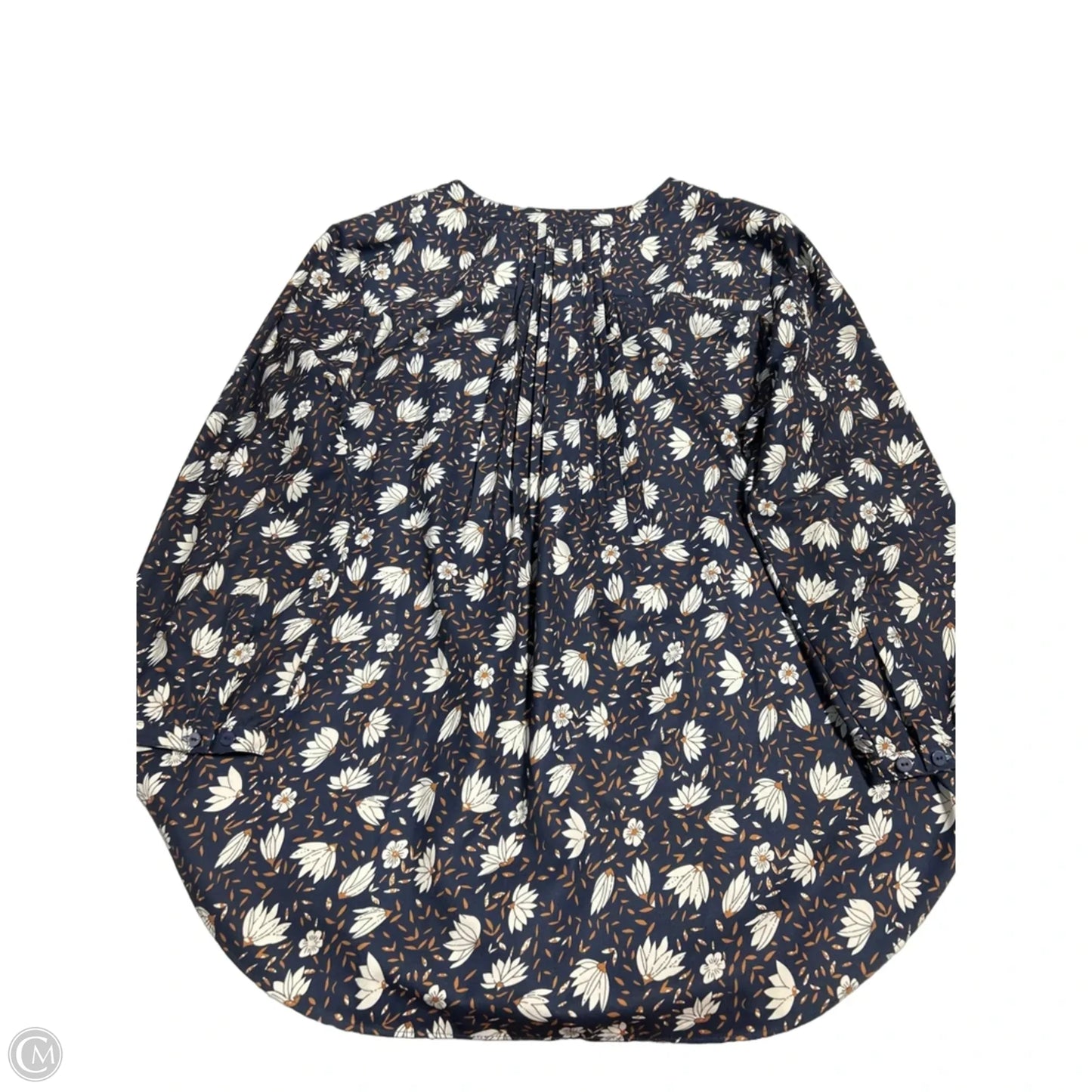 Top 3/4 Sleeve By Cmc In Navy, Size: L