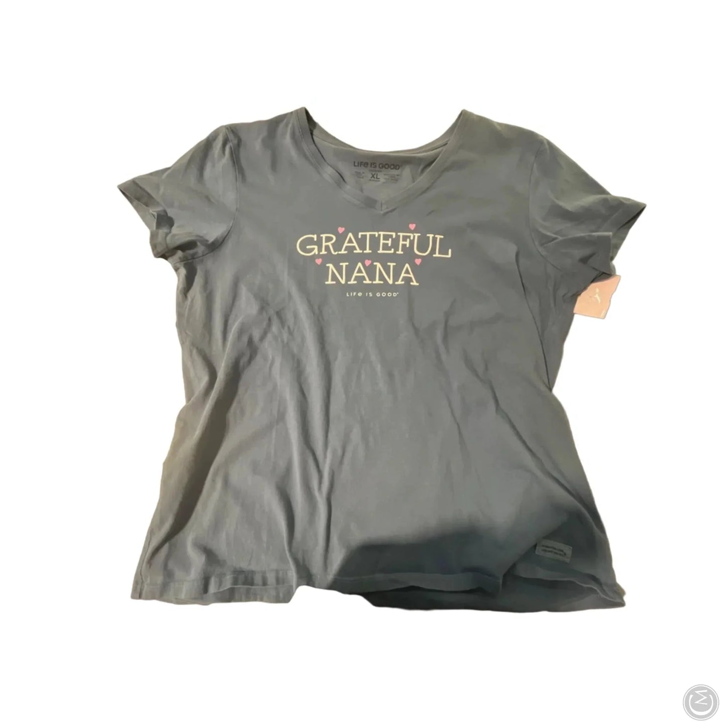 Top Short Sleeve By Life Is Good In Blue, Size: Xl