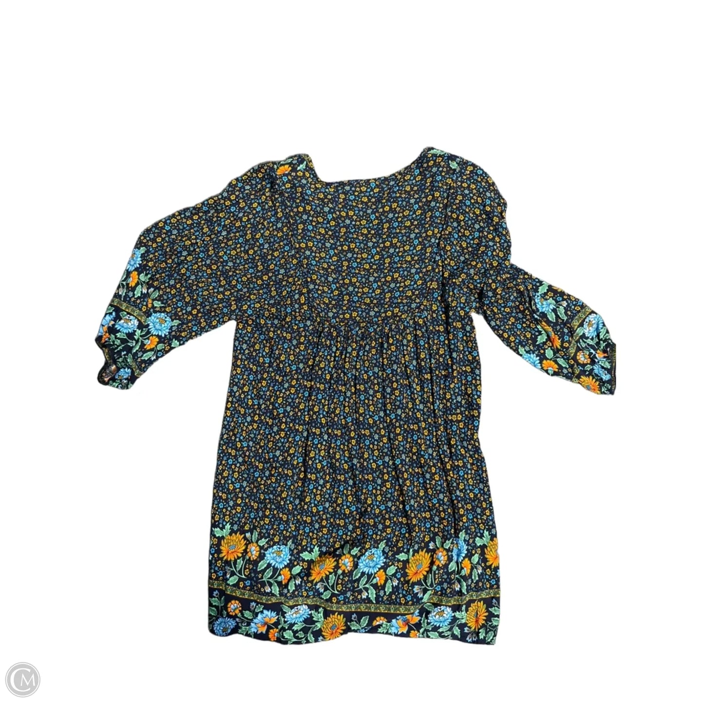Dress Casual Midi By Cmc In Floral Print, Size: Xl