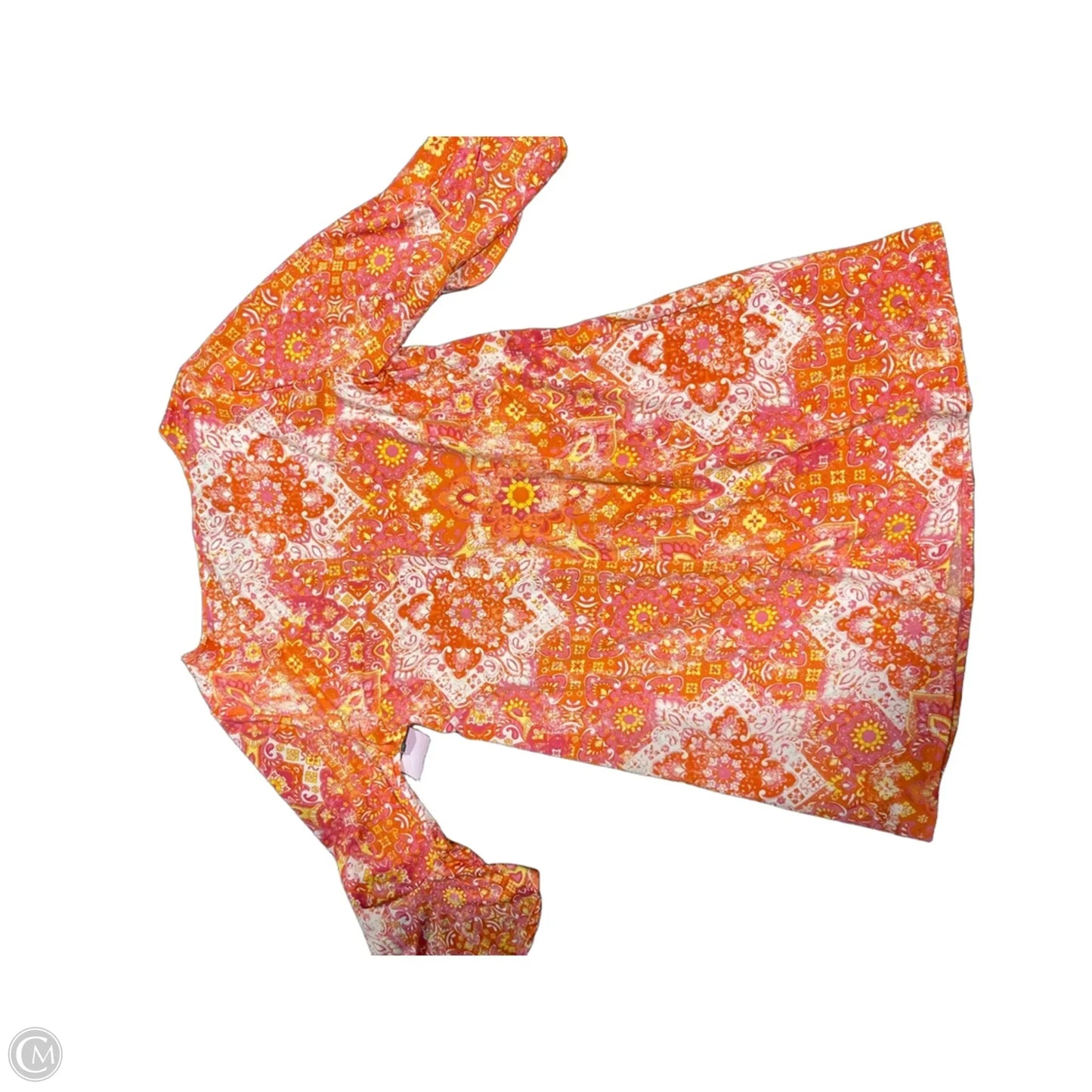 Dress Casual Midi By Ruby Rd In Orange, Size: Xl