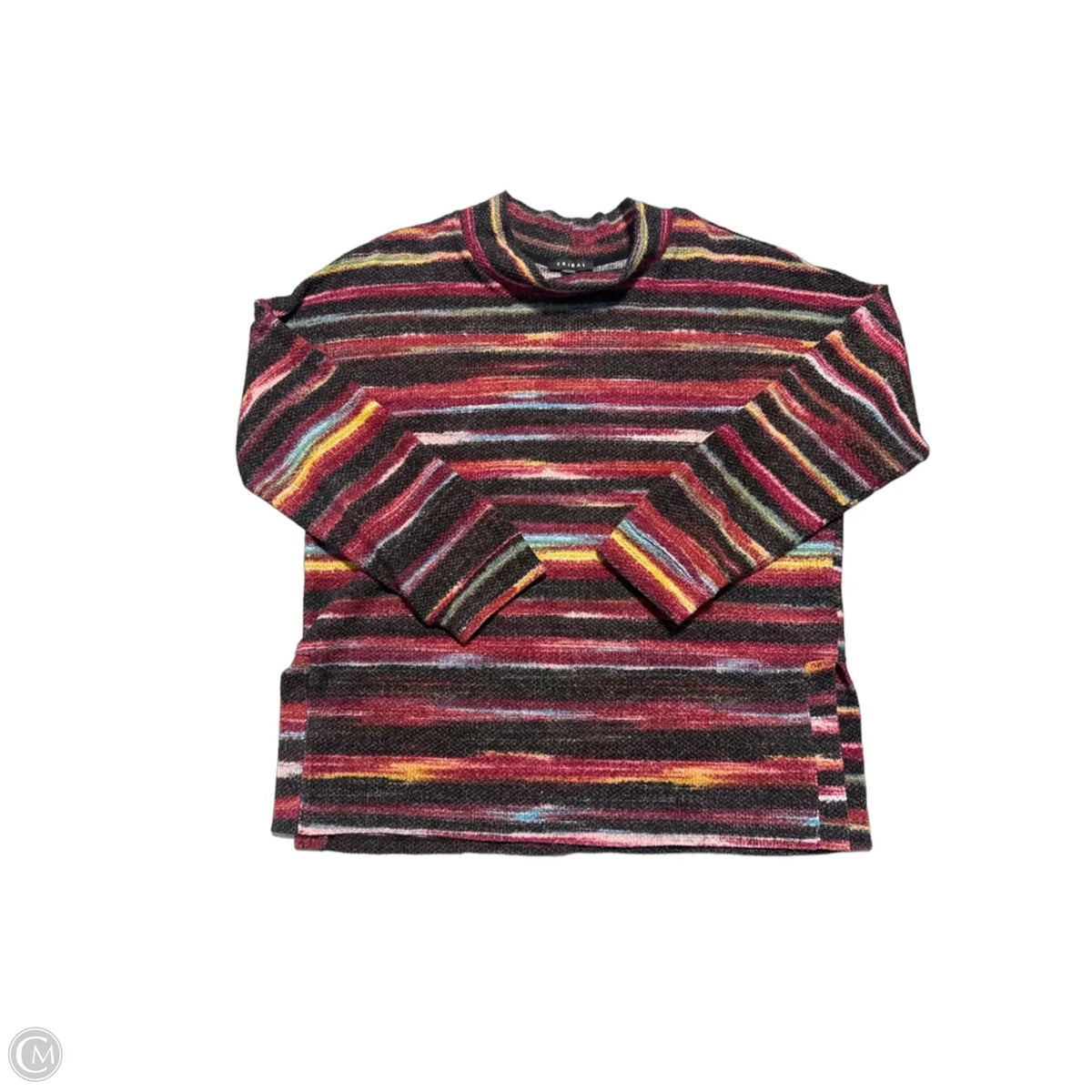 Sweater By Tribal In Striped Pattern, Size: L