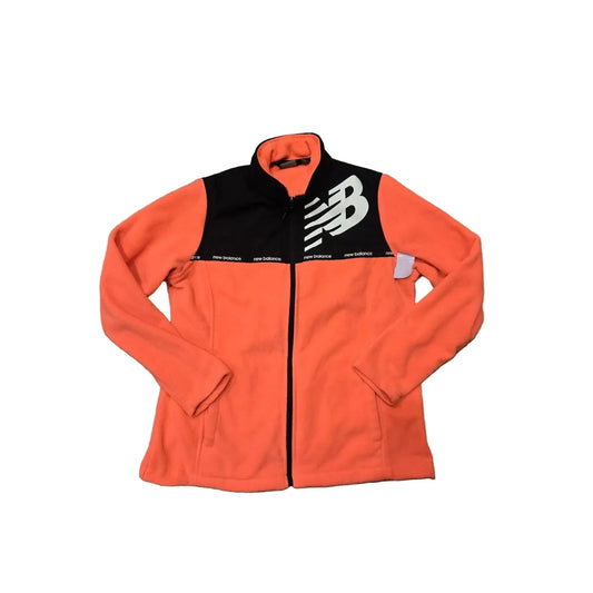 Jacket Fleece By New Balance In Coral, Size: Xl