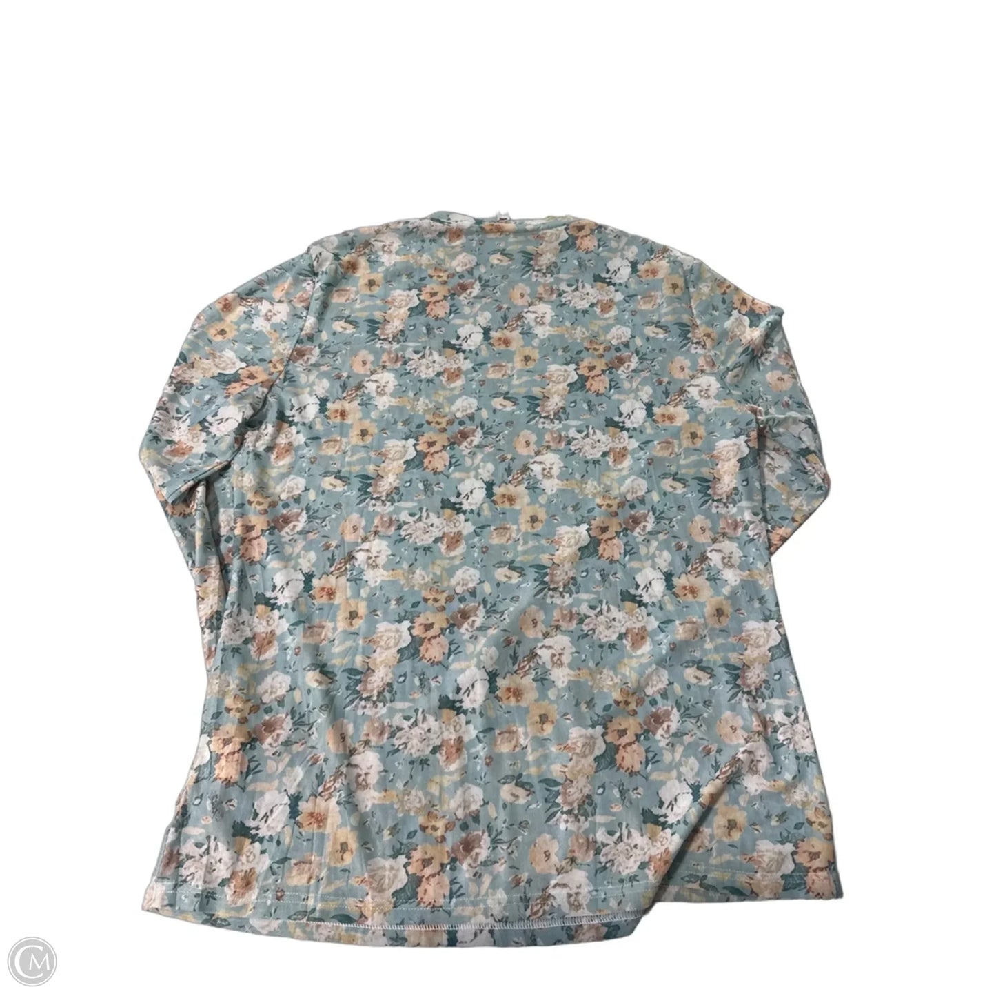Top Long Sleeve By Cmc In Blue, Size: Xxl