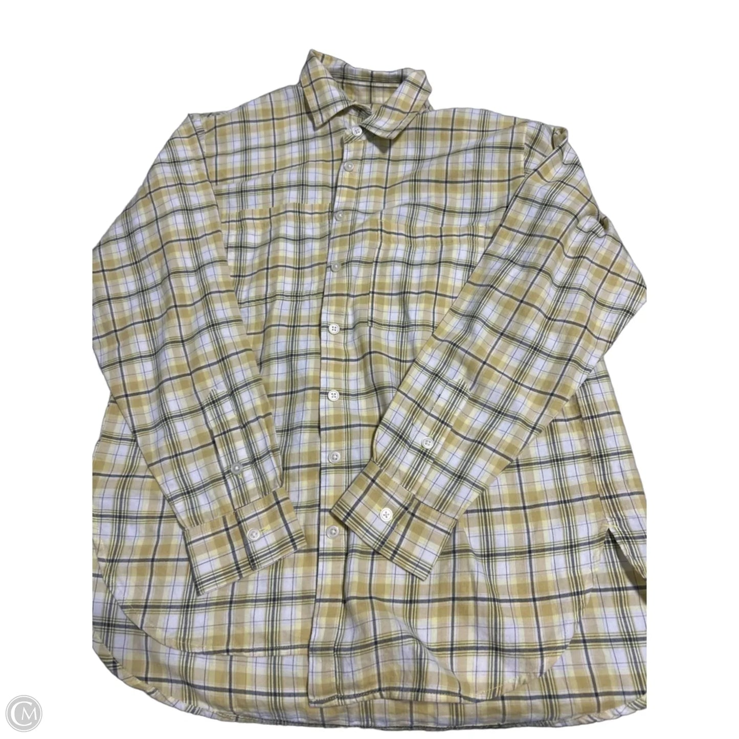 Top Long Sleeve By Loft In Yellow, Size: S