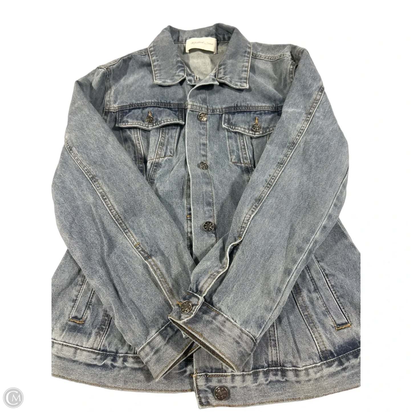 Jacket Denim By Mustard Seed In Blue Denim, Size: S