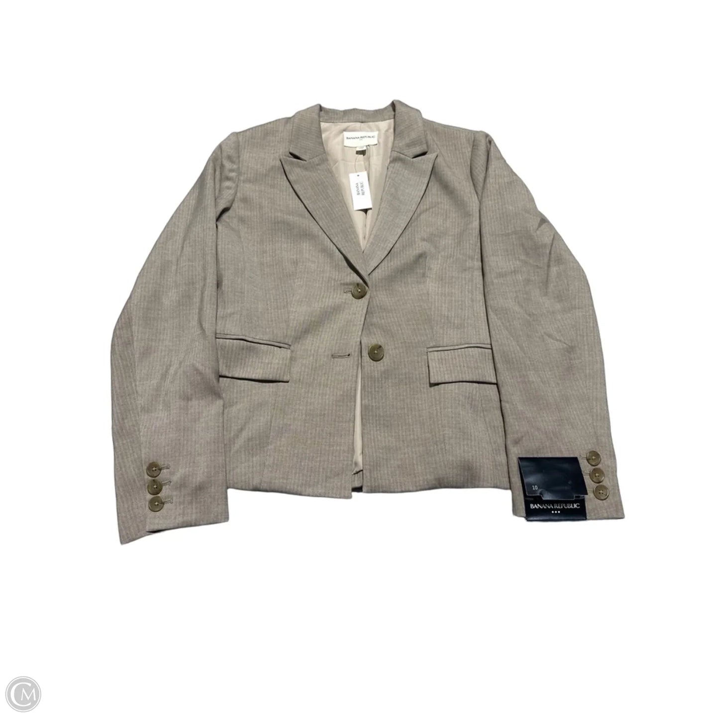 Blazer By Banana Republic In Plaid Pattern, Size: M