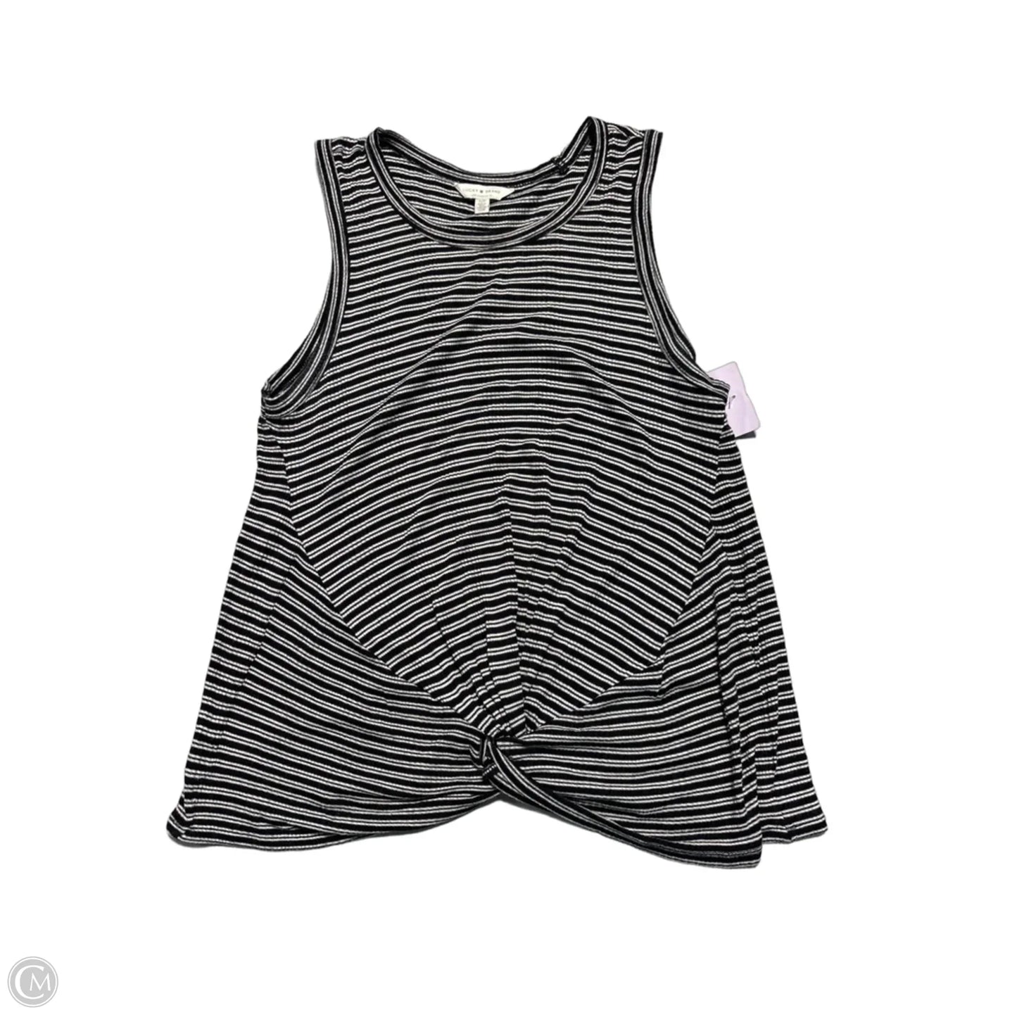 Tank Top By Lucky Brand In Black & White, Size: S