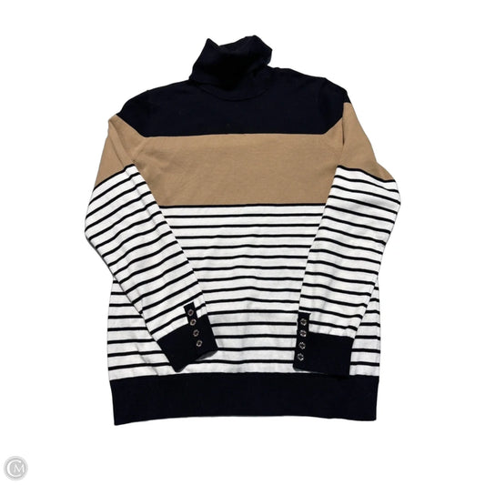 Top Long Sleeve By Tommy Hilfiger In Black & Tan, Size: S