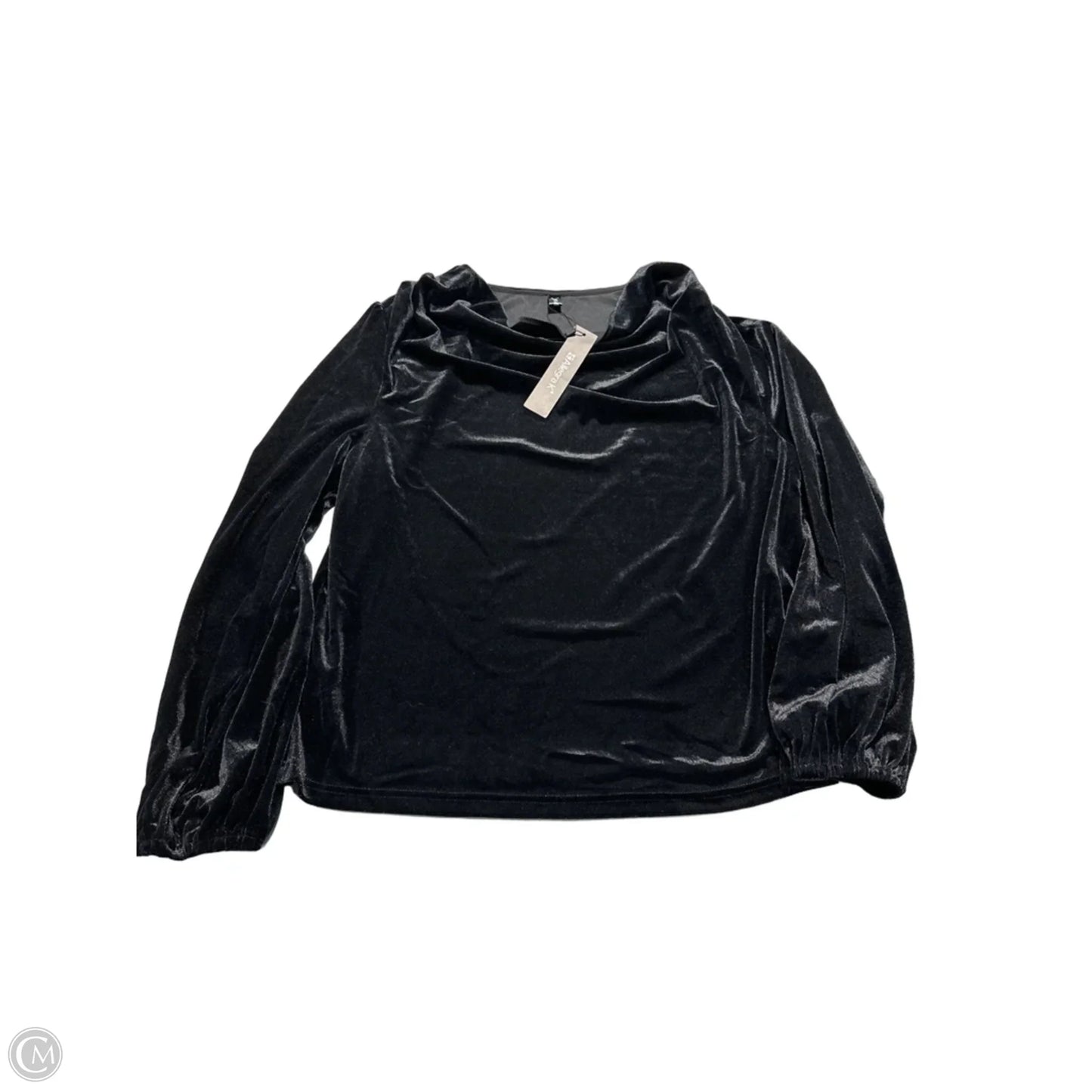 Top Long Sleeve By Allegra K In Black, Size: L