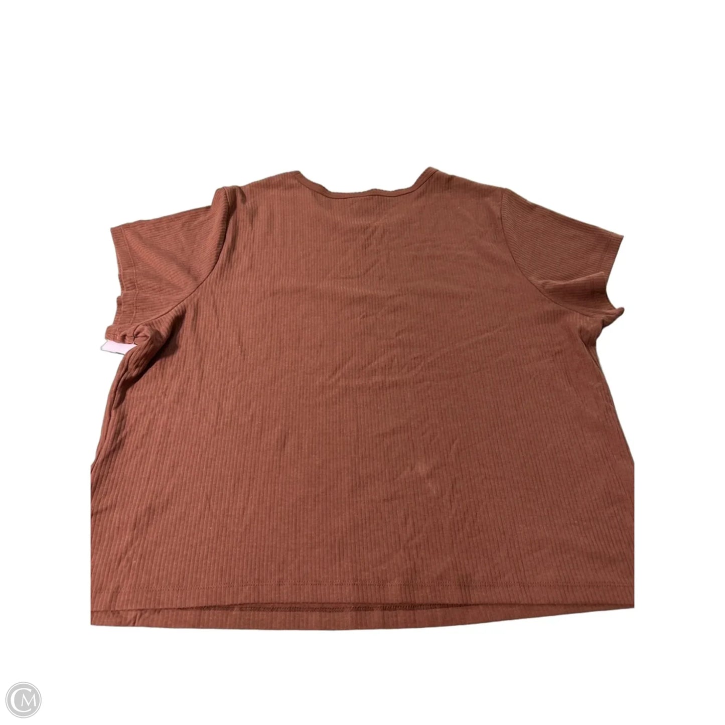 Top Short Sleeve By Old Navy In Brown, Size: Xxl