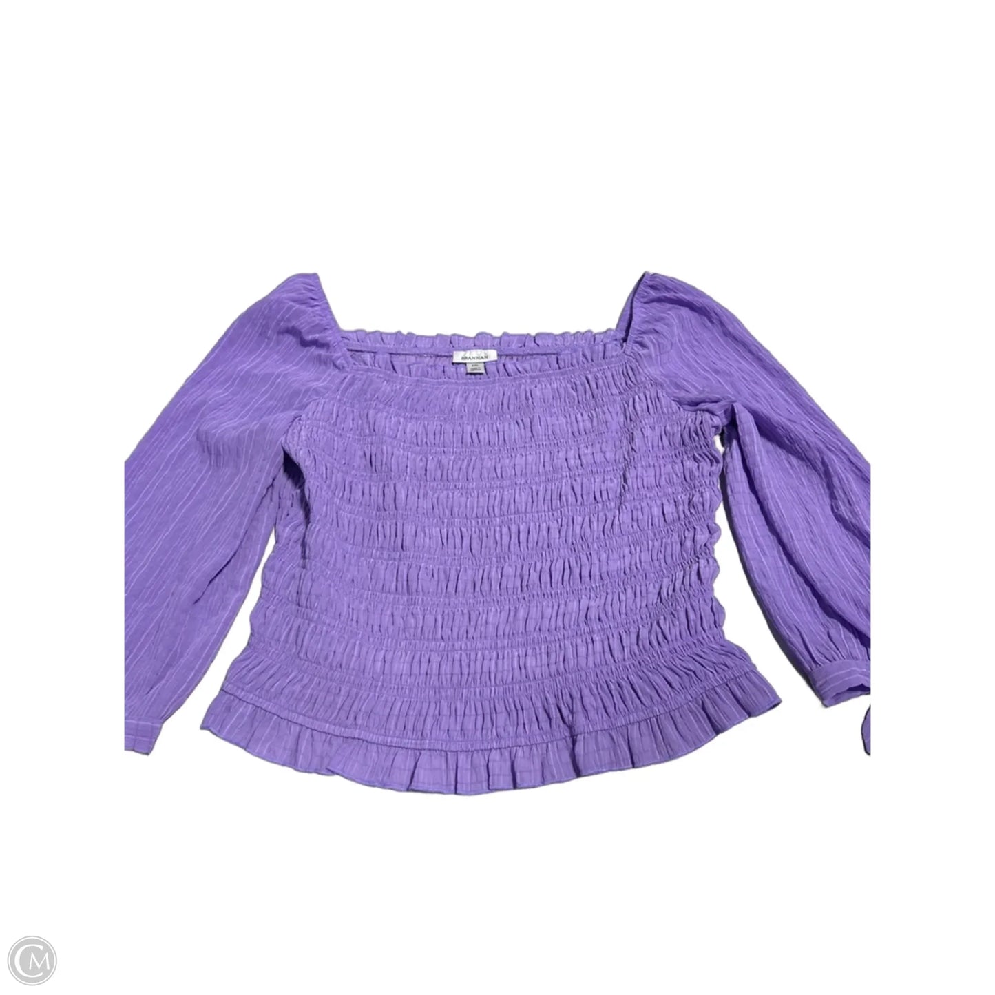Top Short Sleeve By Cmc In Purple, Size: Xxl