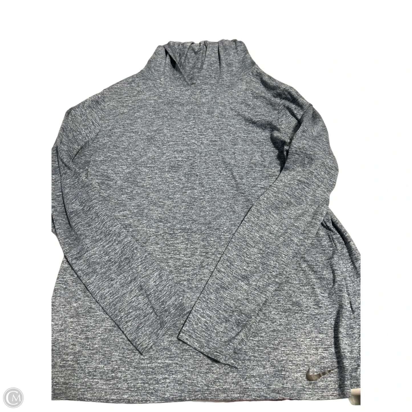 Athletic Top Long Sleeve Hoodie By Nike In Blue, Size: Xl