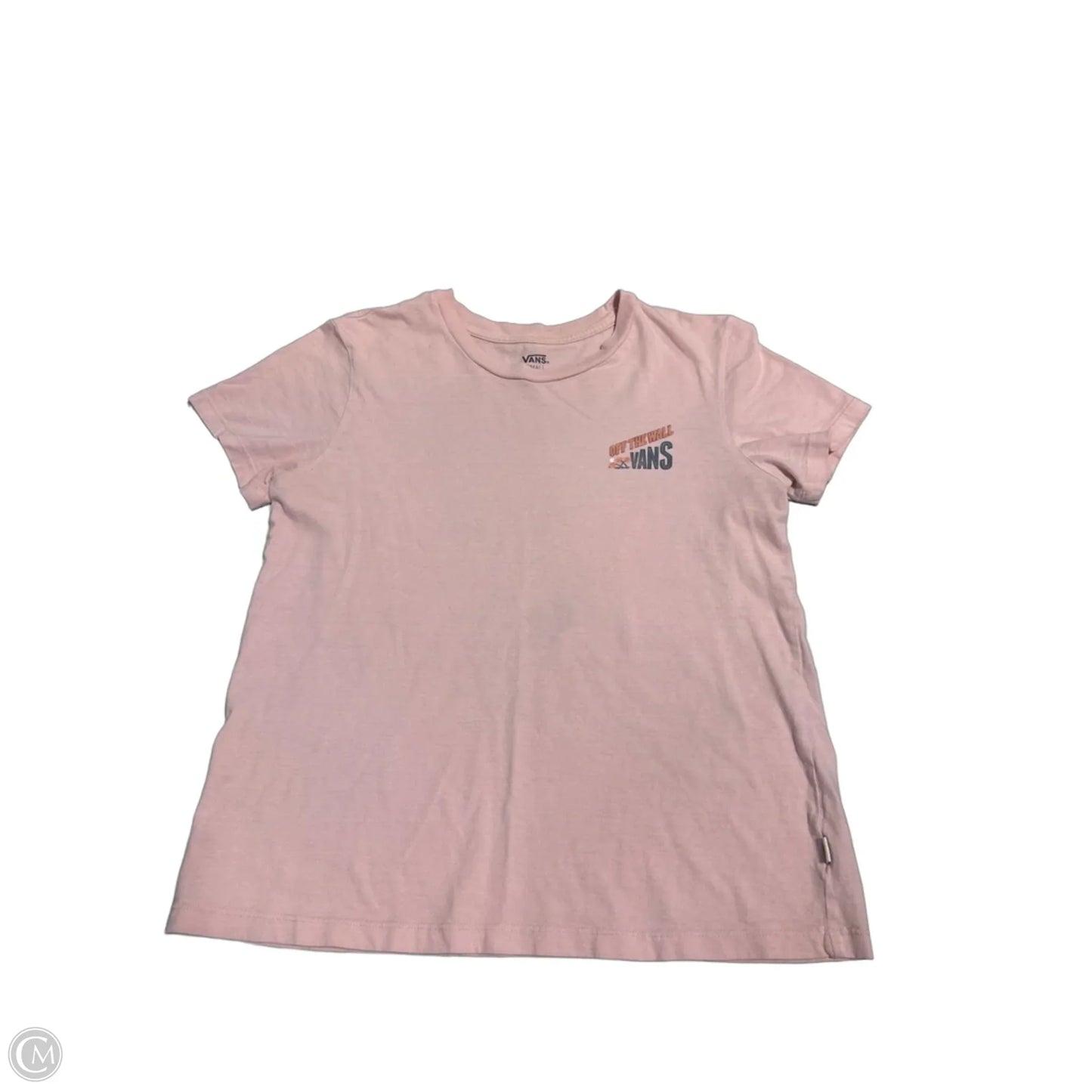 Top Short Sleeve By Vans In Pink, Size: S