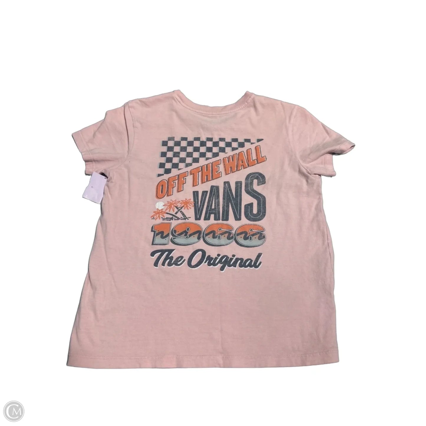Top Short Sleeve By Vans In Pink, Size: S