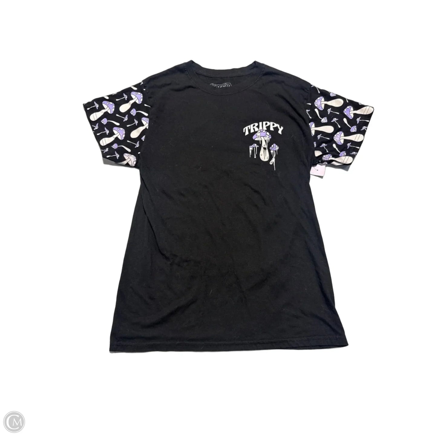 Top Short Sleeve By Cmc In Black, Size: M