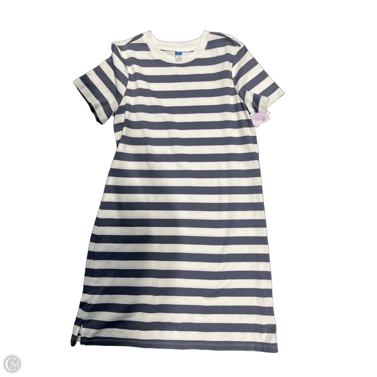 Dress Casual Midi By Old Navy In Blue & White, Size: Xs