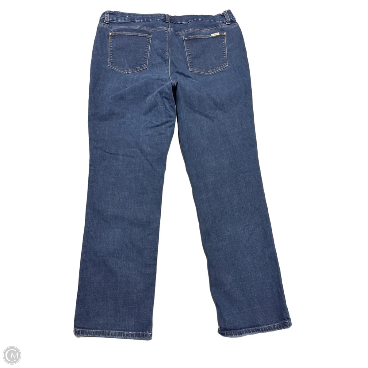 Jeans Straight By Chicos In Blue Denim, Size: 16