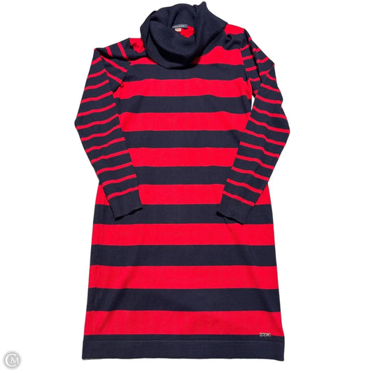 Dress Casual Midi By Tommy Hilfiger In Striped Pattern, Size: M