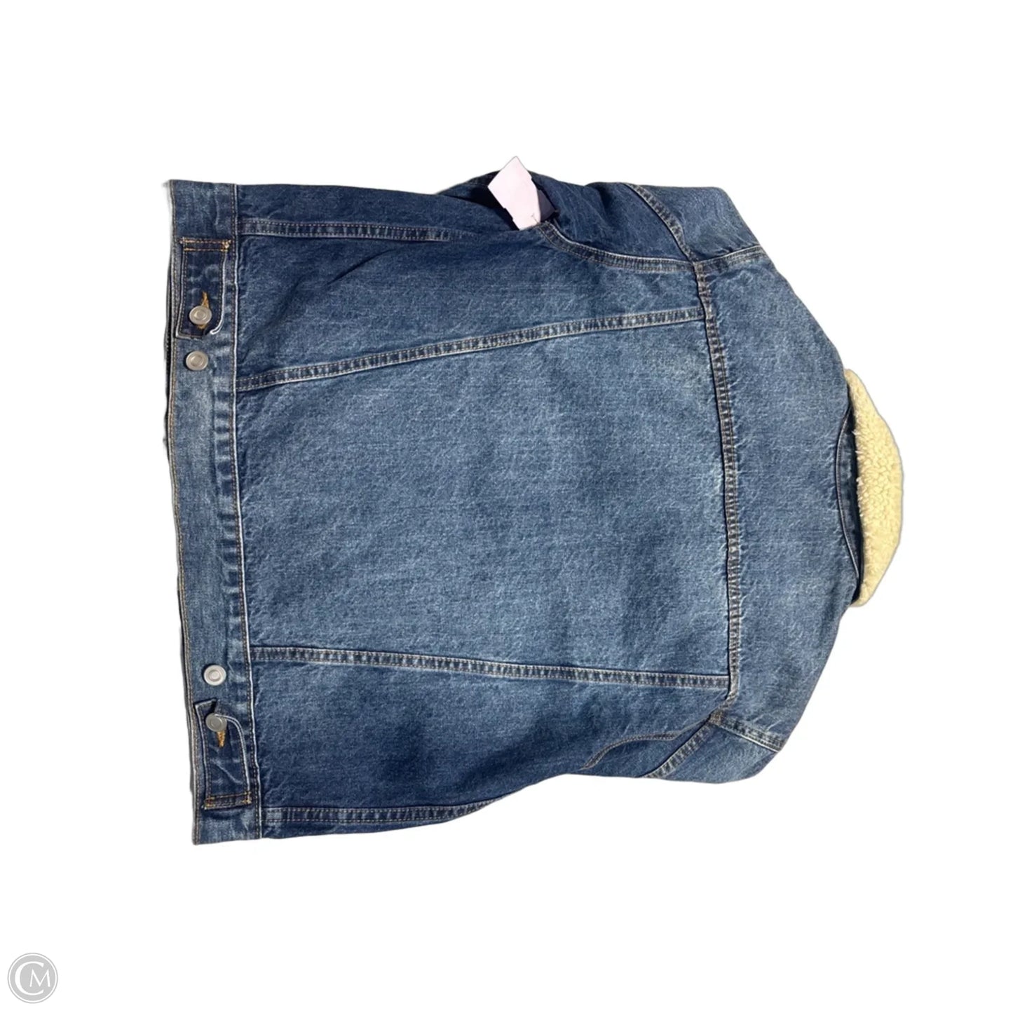 Jacket Denim By Pink In Blue Denim, Size: M