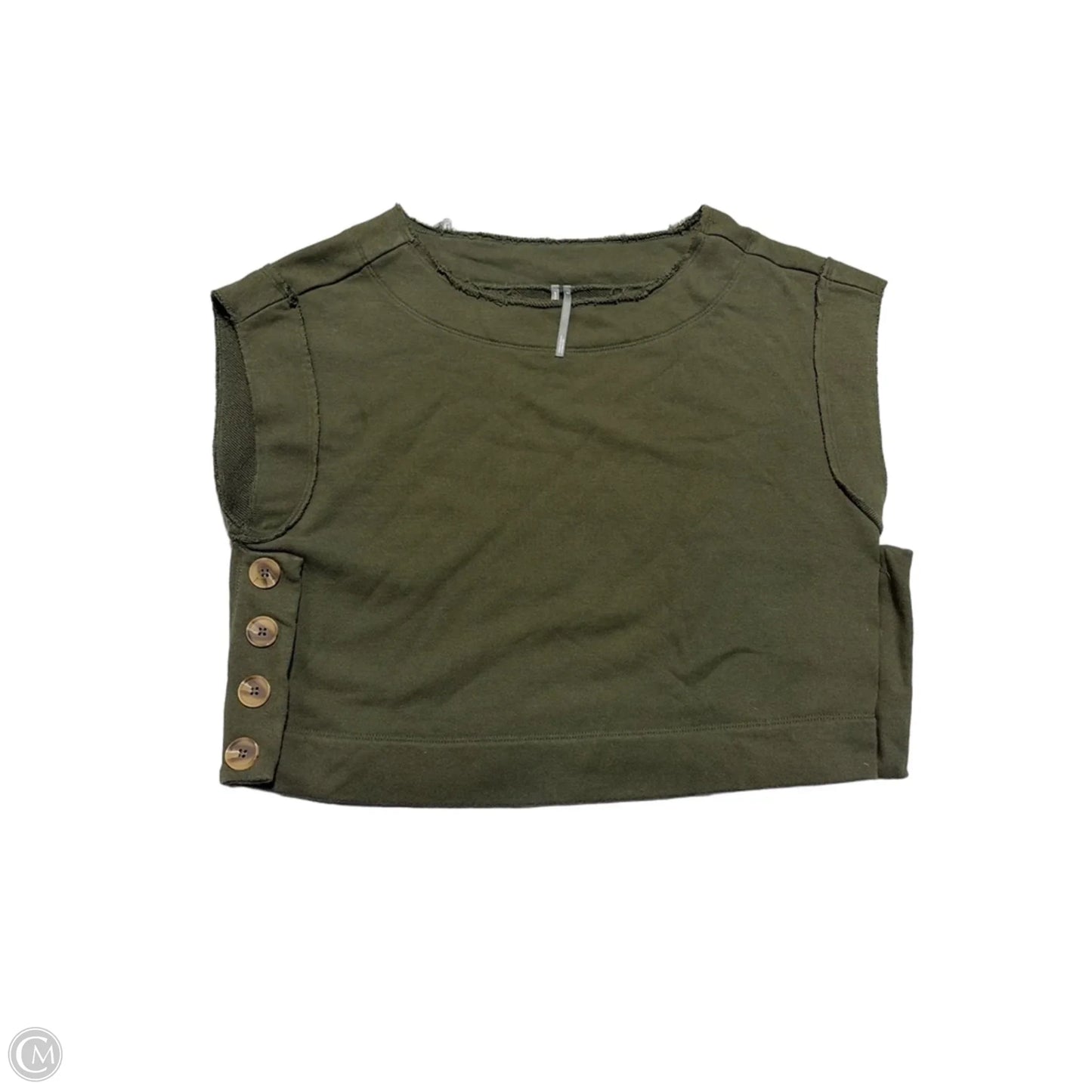 Top Sleeveless By Anthropologie In Green, Size: Xs