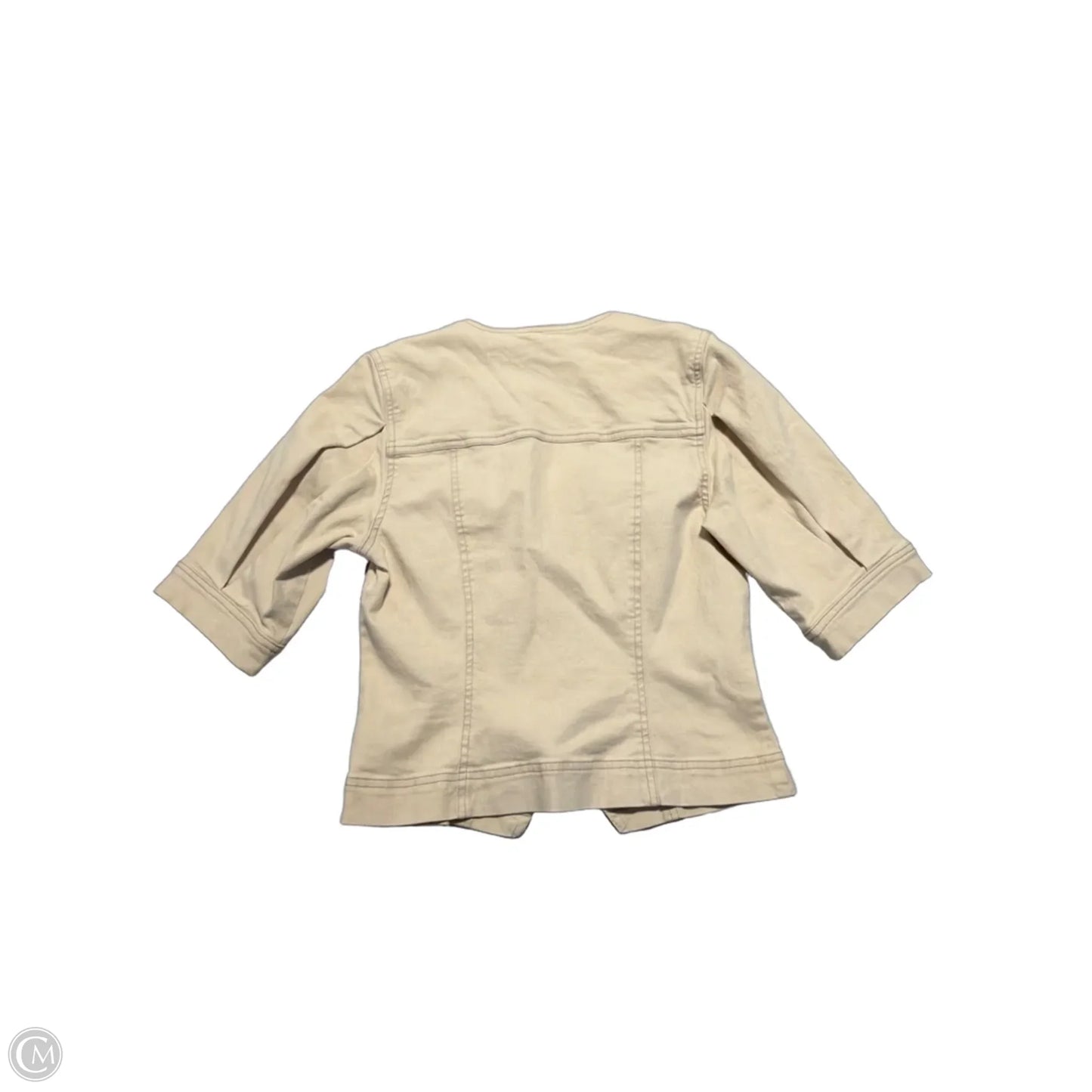 Top Short Sleeve By Evereve In Tan, Size: S