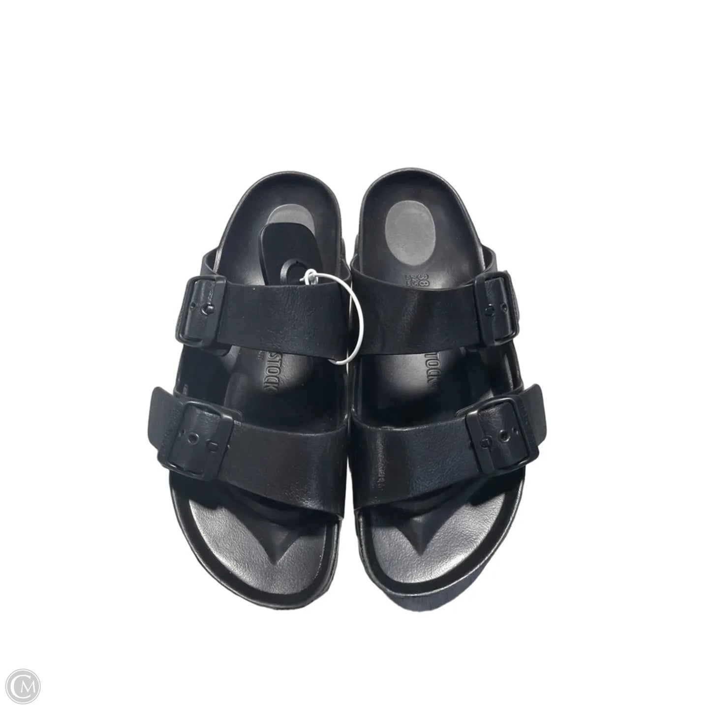 Sandals Flats By Birkenstock In Black, Size: 7
