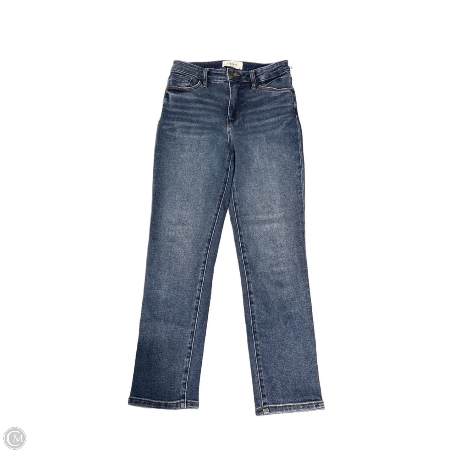 Jeans Straight By Evereve In Blue Denim, Size: 2