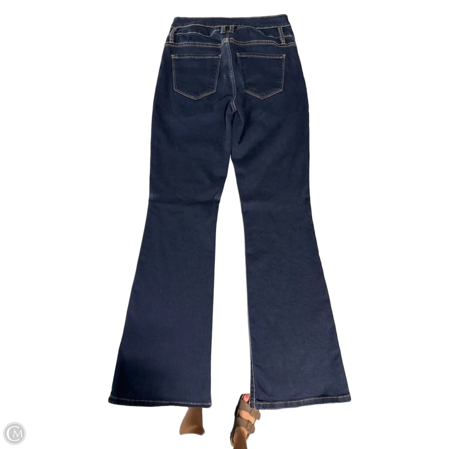 Jeans Flared By Kut In Blue Denim, Size: 4