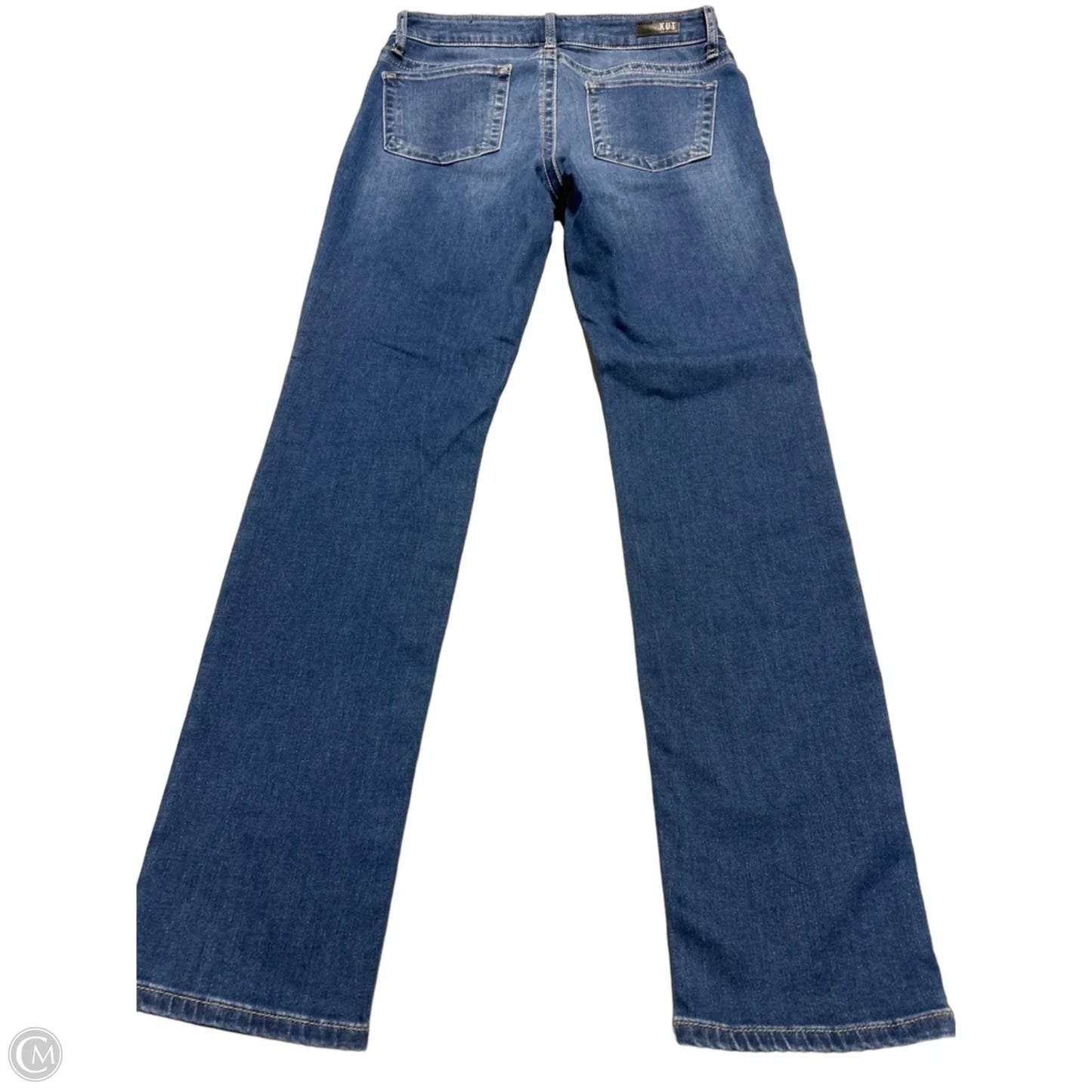 Jeans Straight By Kut In Blue Denim, Size: 4