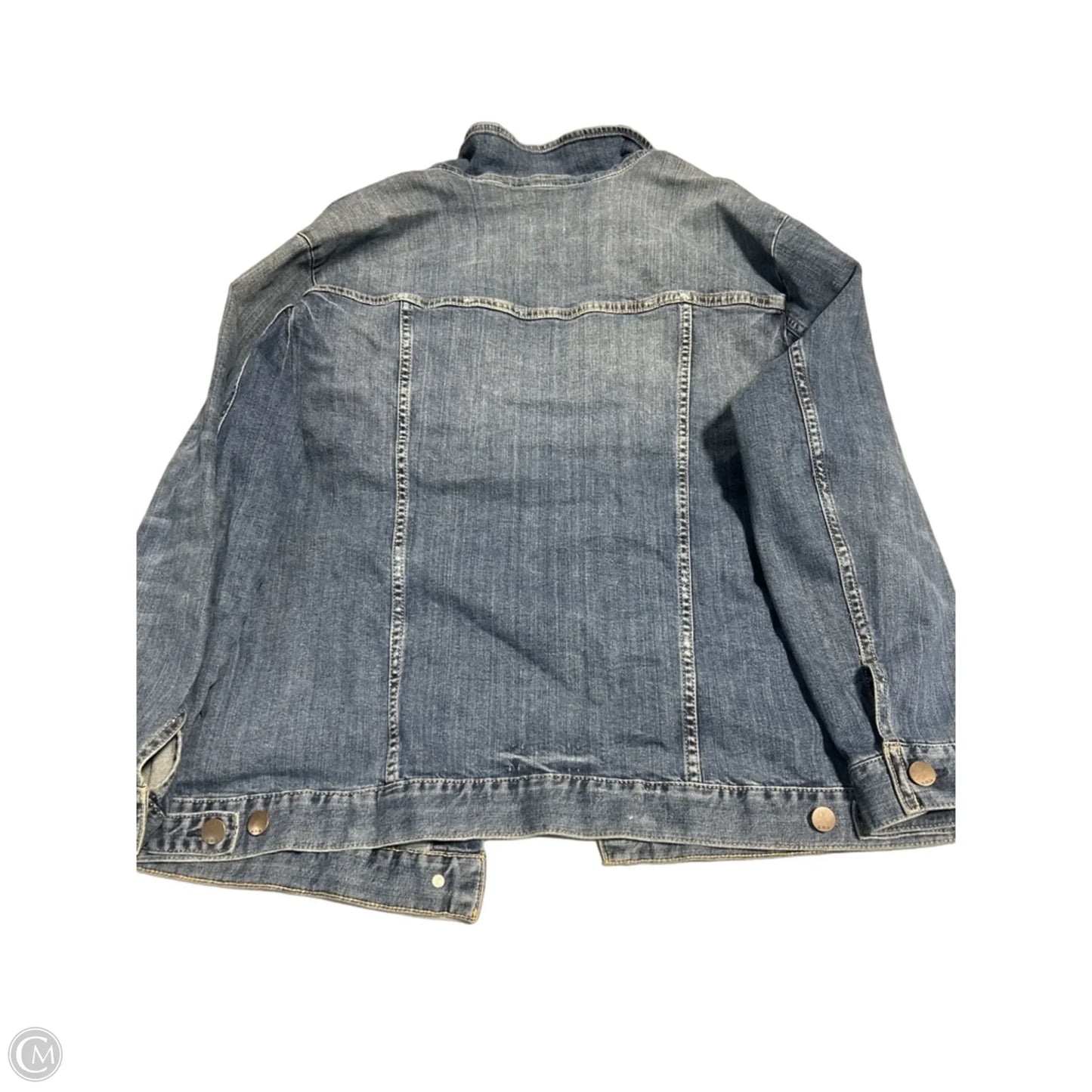Jacket Denim By Ana In Blue Denim, Size: Xxl
