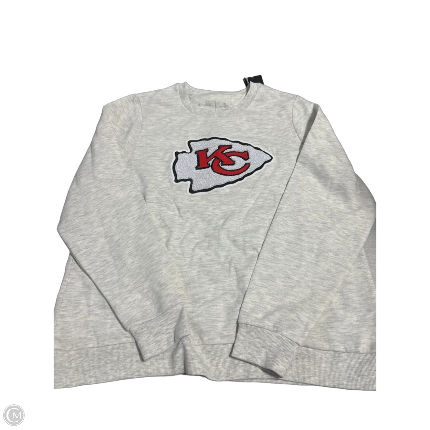Top Long Sleeve By Antigua In Grey, Size: Xl