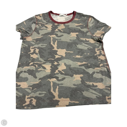 Top Short Sleeve By Cmc In Camouflage Print, Size: Xl