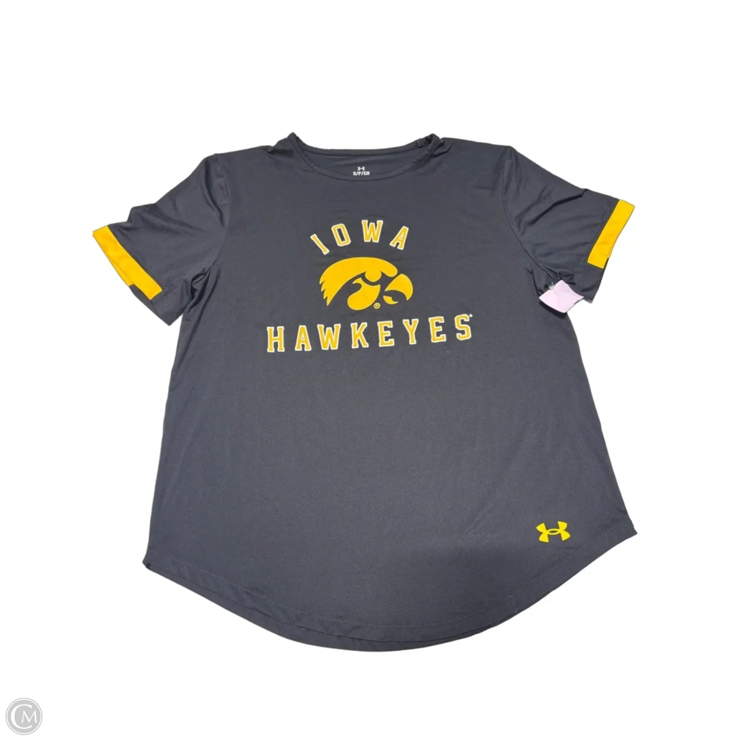 Top Short Sleeve By Under Armour In Black, Size: S