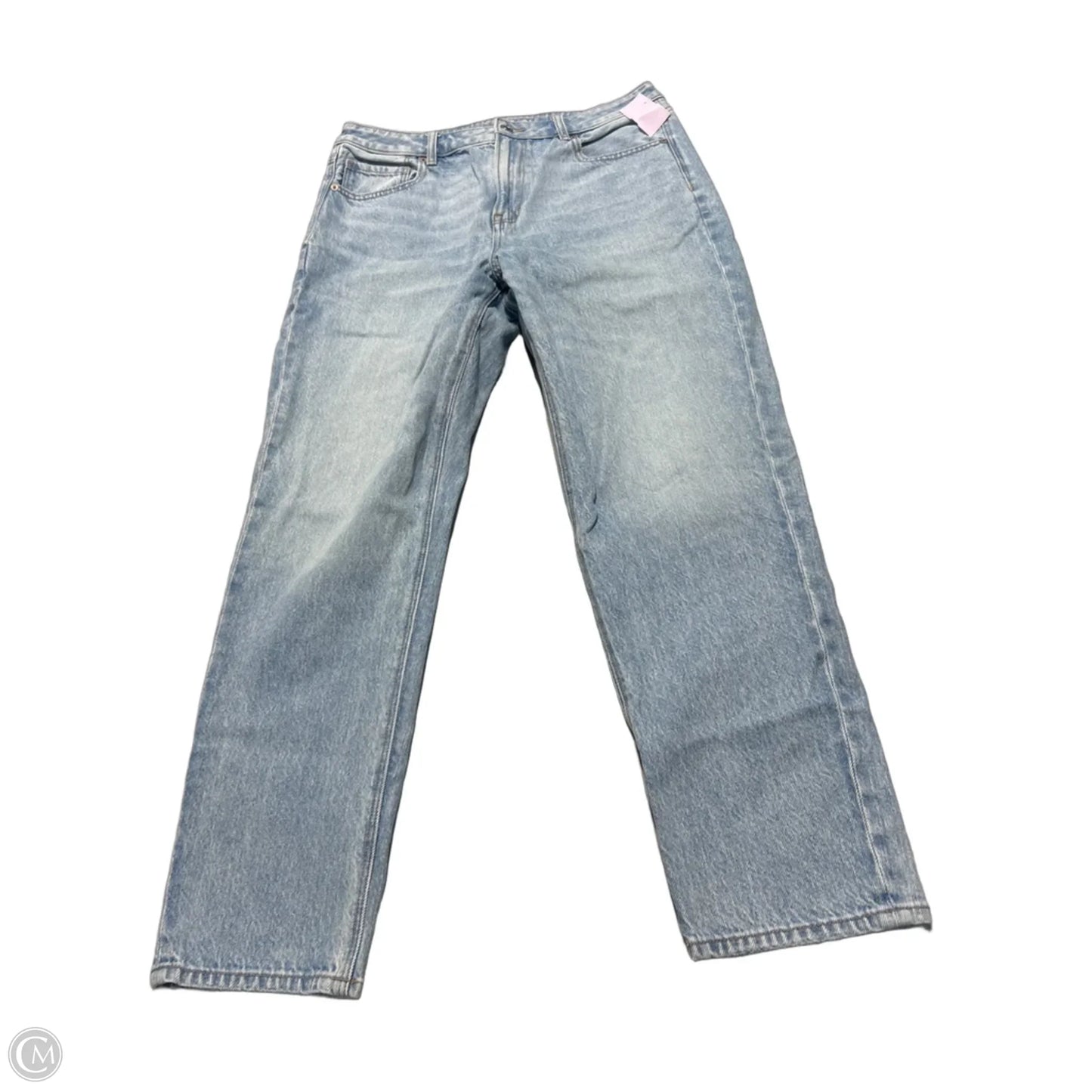 Jeans Straight By American Eagle In Blue Denim, Size: 12