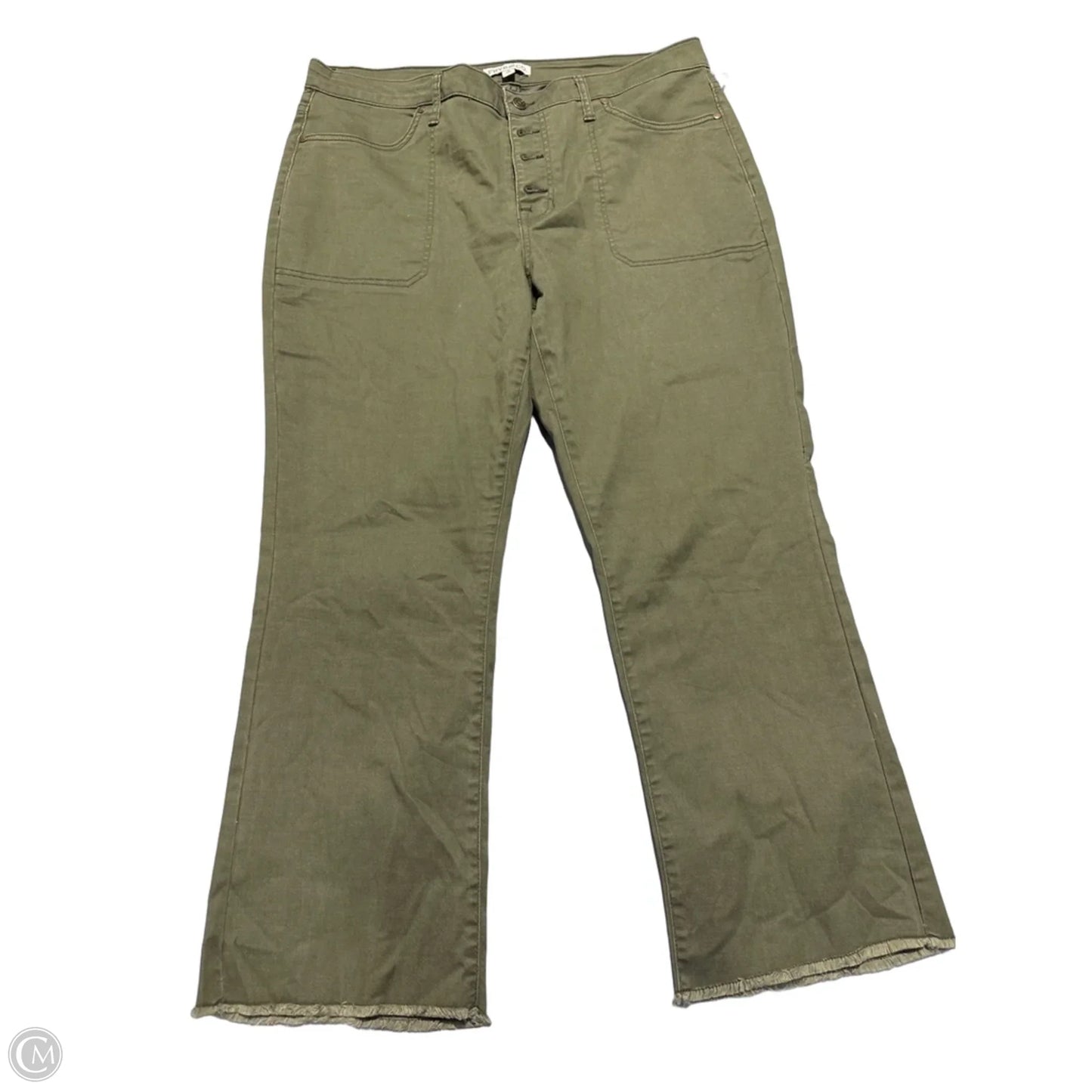 Jeans Straight By Frye And Co In Green, Size: 18