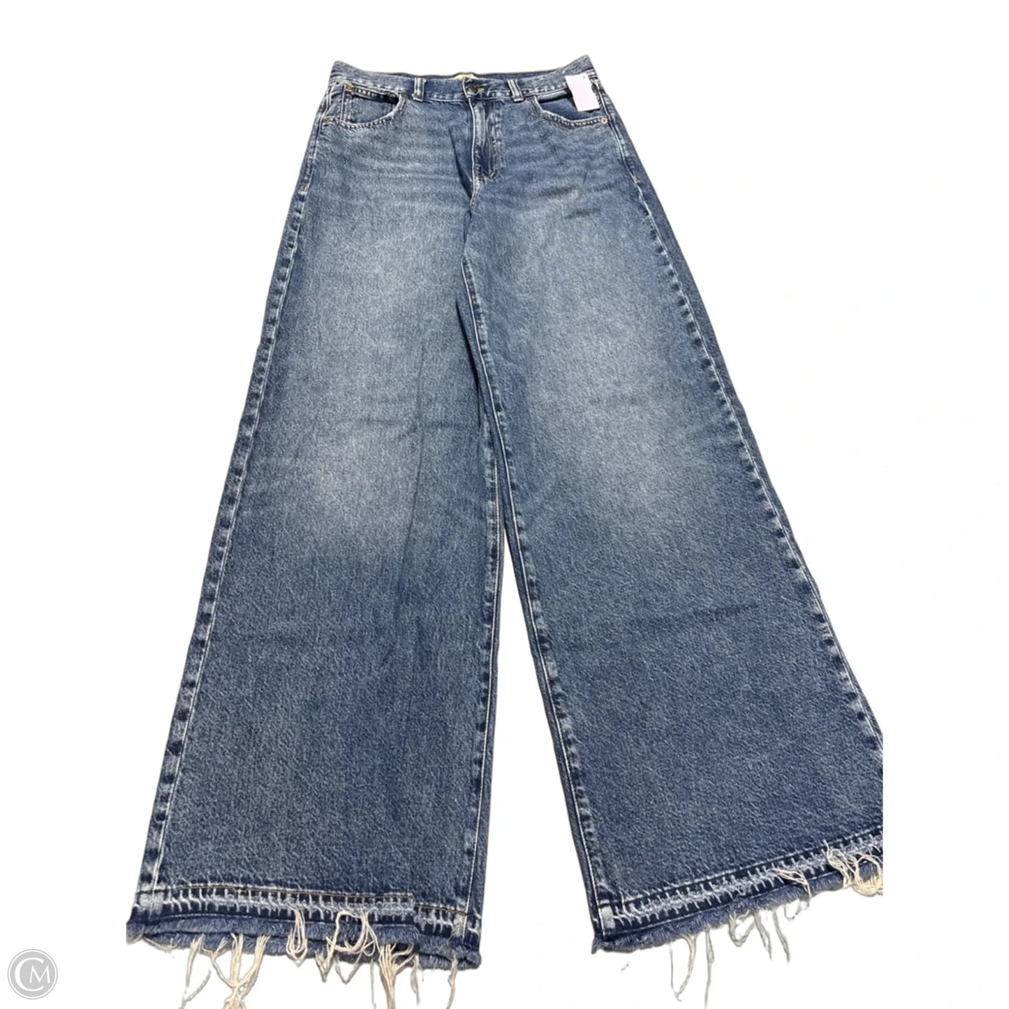 Jeans Wide Leg By Madewell In Blue Denim, Size: 4