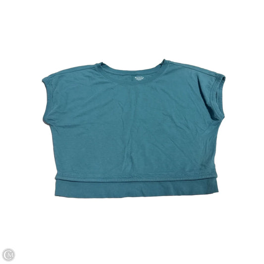 Top Short Sleeve By Athleta In Blue, Size: M