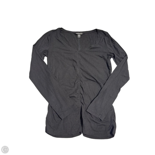 Top Long Sleeve By Athleta In Black, Size: S
