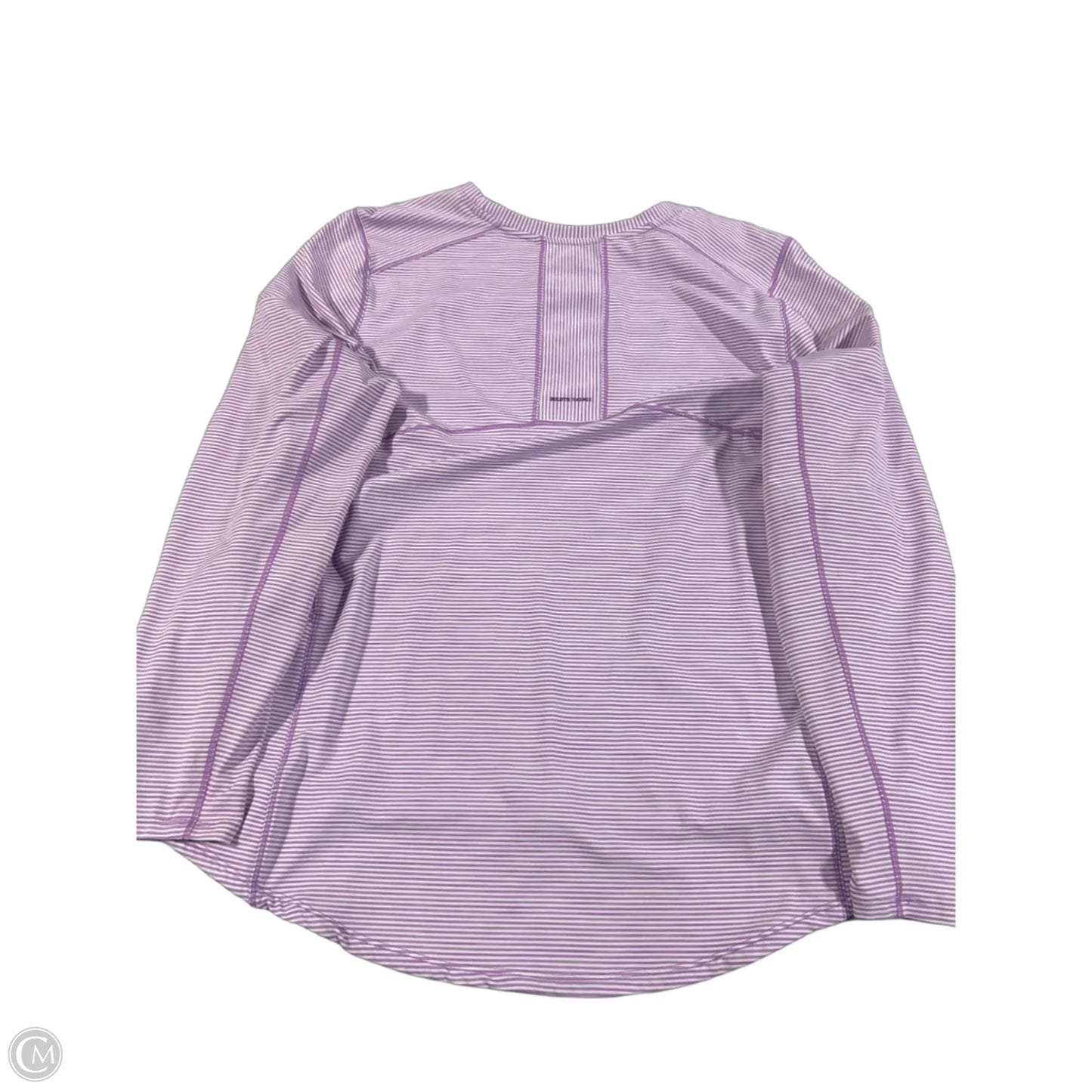 Top Long Sleeve By Duluth Trading In Purple & White, Size: 2x