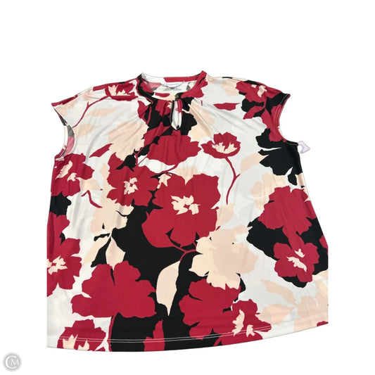 Blouse Sleeveless By Liz Claiborne In Pink, Size: Xxl