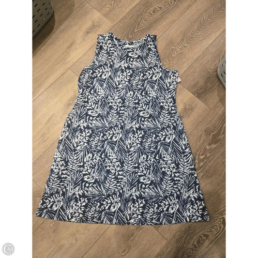 Dress Casual Midi By Columbia In Blue & White, Size: 1x