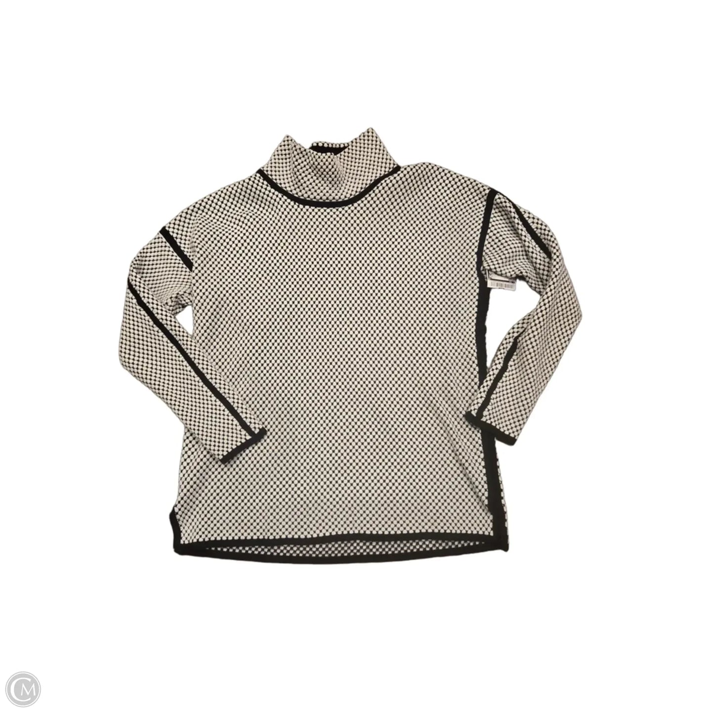 Sweater By Cmc In Black & White, Size: L