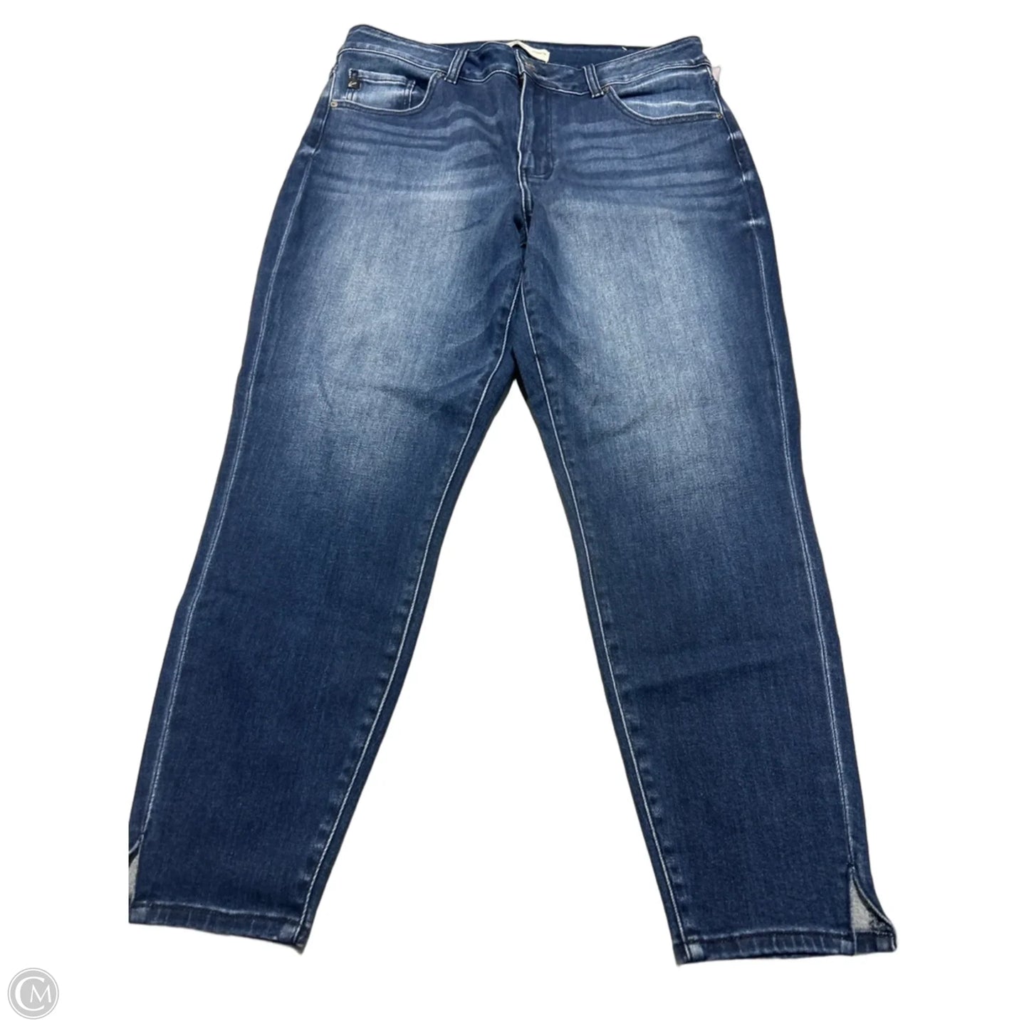 Jeans Straight By Kancan In Blue Denim, Size: 16