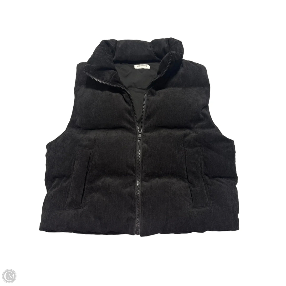 Vest Puffer & Quilted By Mittoshop In Black, Size: M