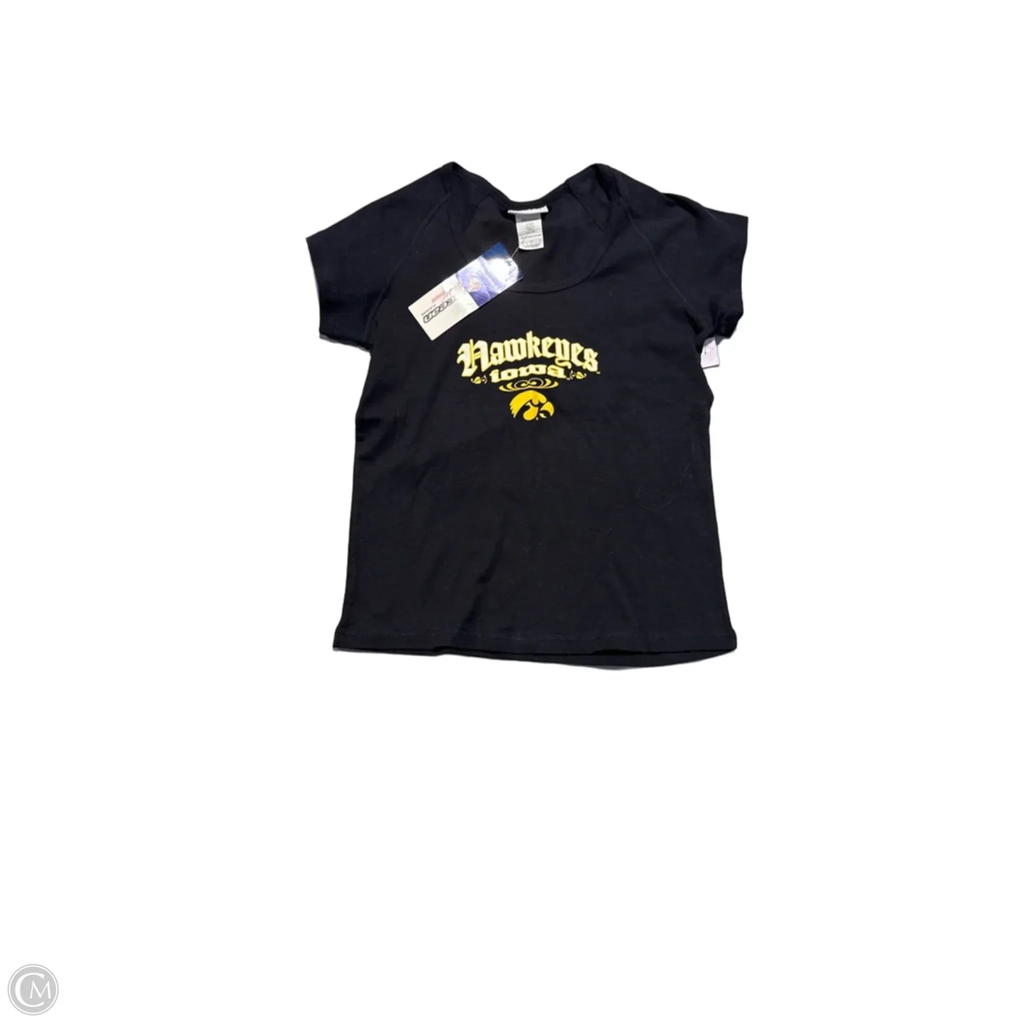 Top Short Sleeve By Cmc In Black, Size: M
