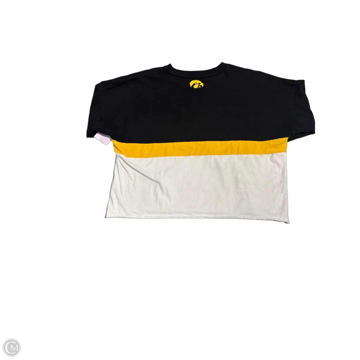 Top Long Sleeve By Authentic In Black & Yellow, Size: Xl