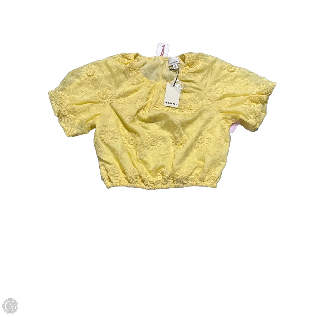Top Short Sleeve By Industry In Yellow, Size: L